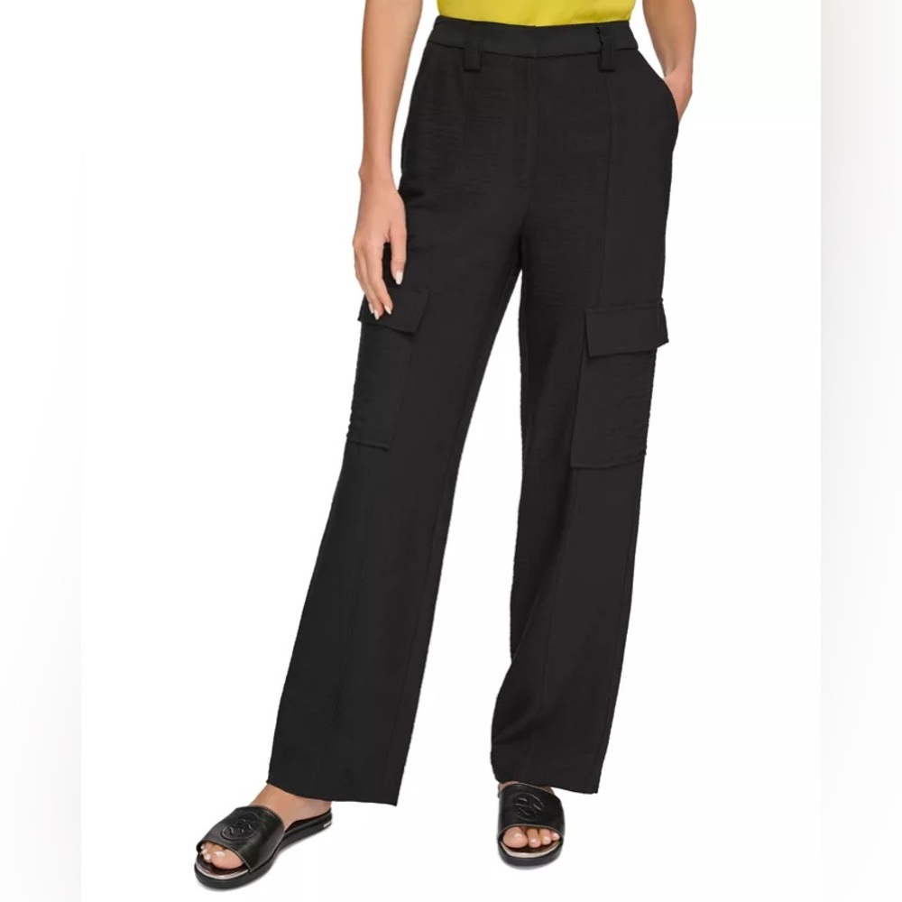 DKNY Black Wide Leg Pants